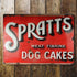 Spratt'S Dog Food Meat Cakes - Metal Advertising Wall Sign