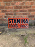 Stamina Foods Dogs 24  Metal Wall Sign