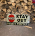 Stay Out Private Property 24  Metal Wall Sign
