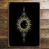 Sun Tarot Reading Card Metal Wall Sign Plaque