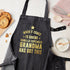 Personalised Grey Denim Baking Apron TM666