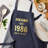 Personalised Blue Denim Established Year Apron TM681