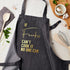 Personalised Grey Denim Can Cook It Apron TM684
