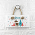 Personalised Kid's Reindeer White Door Sign