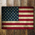 Usa America Flag Vintage - Metal Travel Wall Sign