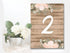 Wedding  Table Numbers  -  Metal Wall Sign