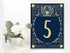 Wedding  Table Numbers Art Deco -  Metal Wall Sign