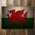 Welsh Flag Wales Dragon - Metal Travel Wall Sign